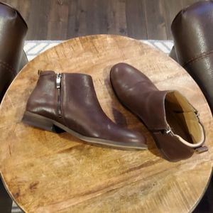 Franco Sarto Brown Leather Booties